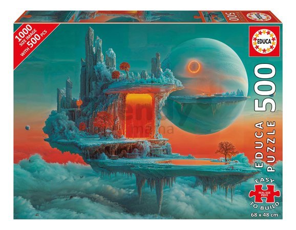 Puzzle Planet of Fire and Ice Educa 500 dielov a Fix lepidlo