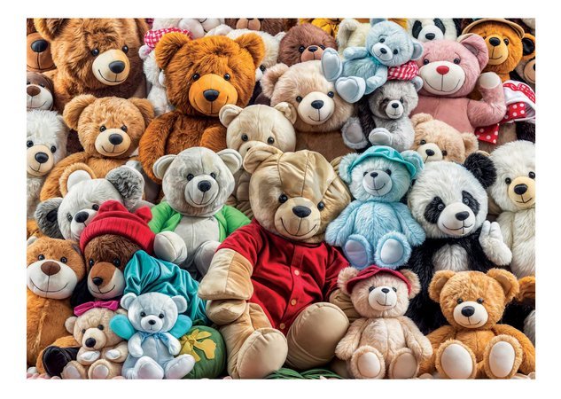 Puzzle Teddy Bears Educa 500 dielov a Fix lepidlo