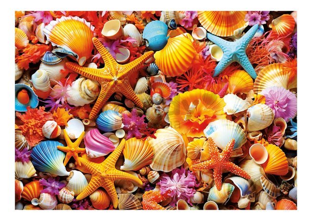 Puzzle Collage of Shells Educa 1000 dielov a Fix lepidlo