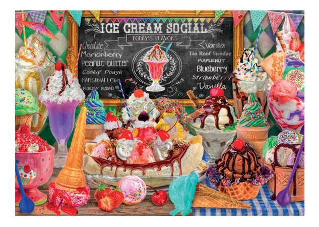 Puzzle Ice Cream Parlour Educa 500 dielov a Fix lepidlo