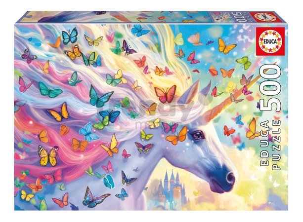 Puzzle Rainbow Unicorn Educa 500 dielov a Fix lepidlo