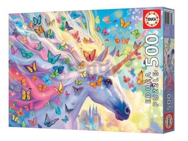 Puzzle Rainbow Unicorn Educa 500 dielov a Fix lepidlo