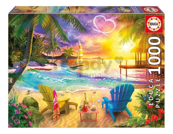 Puzzle Love Beach Educa 1000 dielov a Fix lepidlo