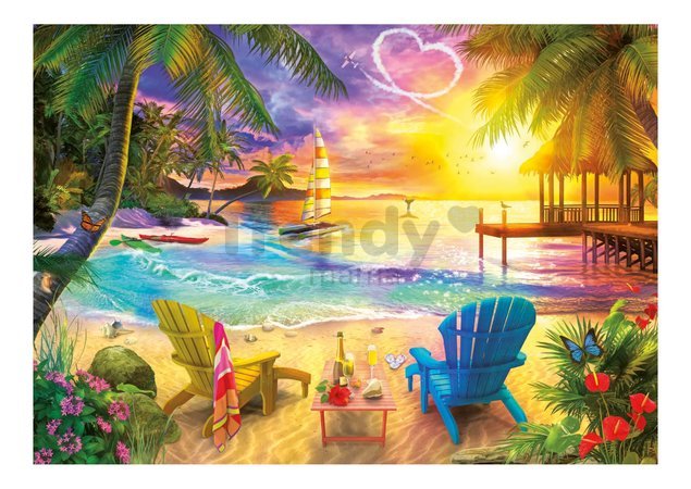 Puzzle Love Beach Educa 1000 dielov a Fix lepidlo