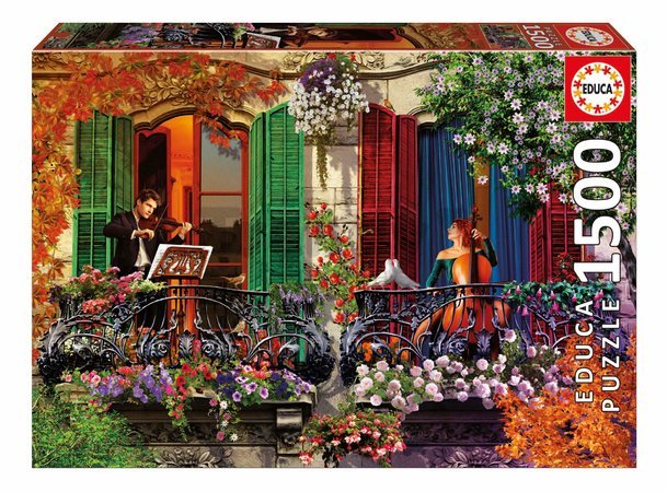 Puzzle Serenata Educa 1500 dielov a Fix lepidlo
