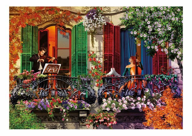 Puzzle Serenata Educa 1500 dielov a Fix lepidlo