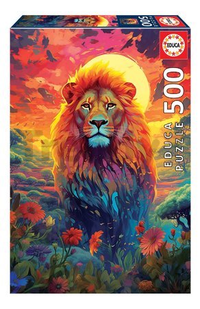 Puzzle Majestic Look of the Lion Educa 500 dielov a Fix lepidlo