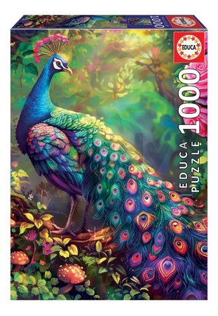Puzzle Peacock Garden Educa 1000 dielov a Fix lepidlo