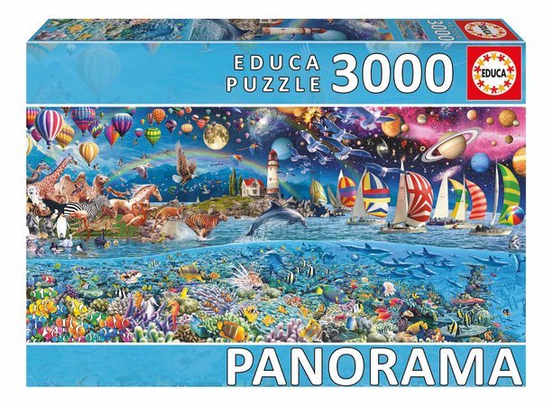 Puzzle panoramatické Life Panorama Educa 3000 dielov