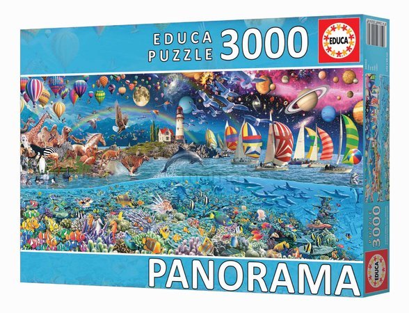 Puzzle panoramatické Life Panorama Educa 3000 dielov