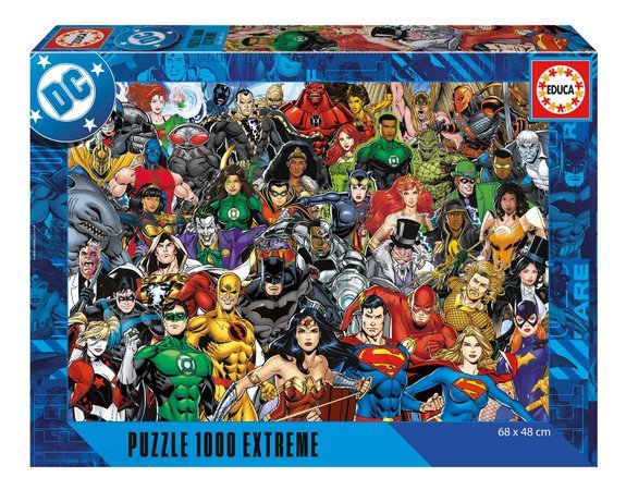 Puzzle Justice League Extreme Educa 1000 dielov a Fix lepidlo