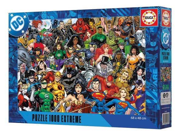 Puzzle Justice League Extreme Educa 1000 dielov a Fix lepidlo