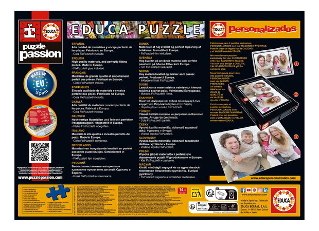 Puzzle Dogs on the Beach Educa 1000 dielov a Fix lepidlo