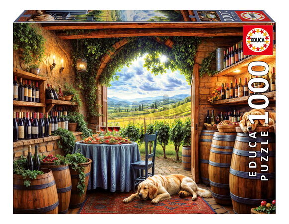 Puzzle Canes Et Vinum Educa 1000 dielov a Fix lepidlo