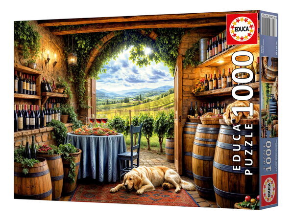 Puzzle Canes Et Vinum Educa 1000 dielov a Fix lepidlo