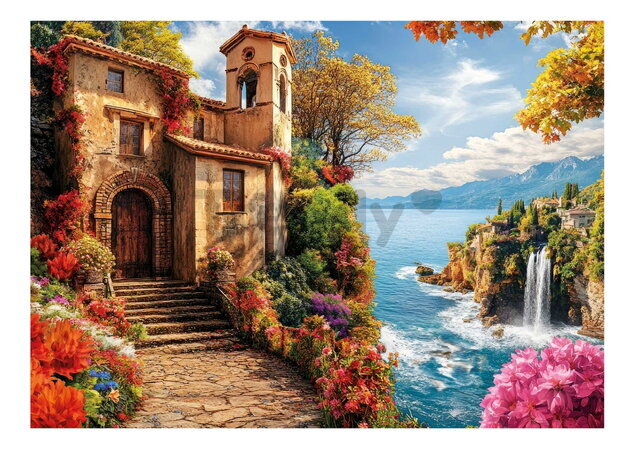 Puzzle Villa Del Mar Educa 500 dielov a Fix lepidlo