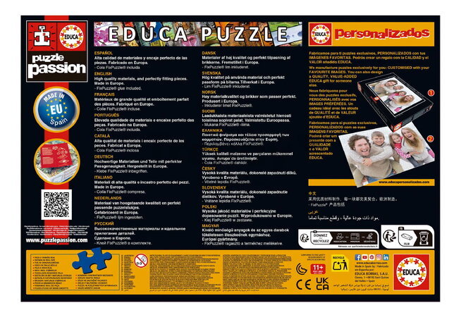 Puzzle Villa Del Mar Educa 500 dielov a Fix lepidlo
