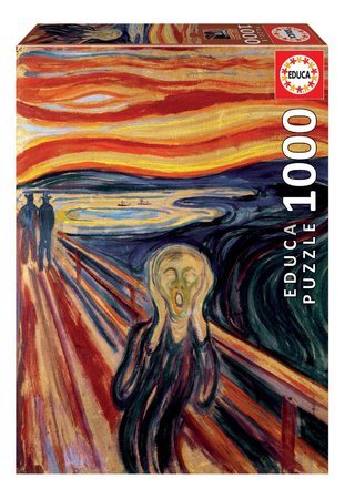 Puzzle The Scream Edvard Munch Educa 1000 dielov a Fix lepidlo