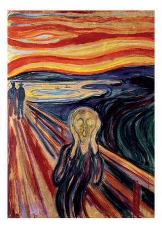 Puzzle The Scream Edvard Munch Educa 1000 dielov a Fix lepidlo