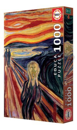 Puzzle The Scream Edvard Munch Educa 1000 dielov a Fix lepidlo