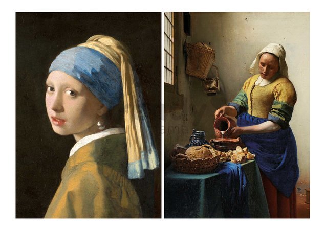 Puzzle Vermeer Educa 2x1000 dielov a Fix lepidlo