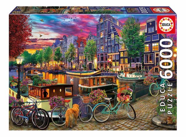 Puzzle Cycling in Amsterdam Educa 6000 dielov