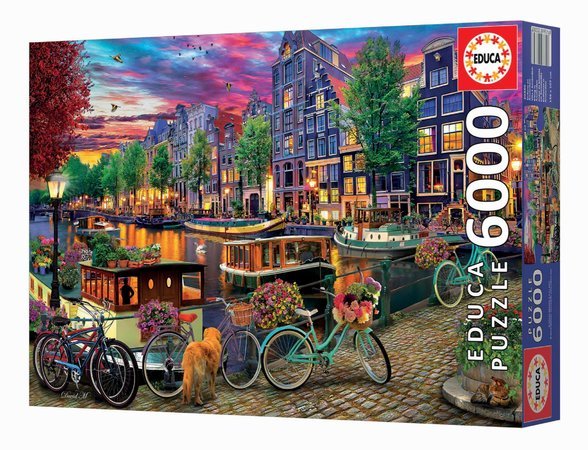 Puzzle Cycling in Amsterdam Educa 6000 dielov