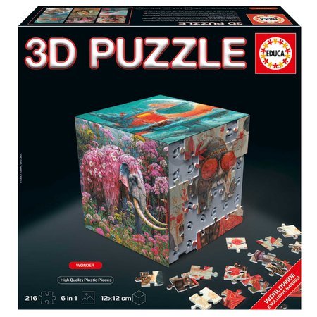 Puzzle Wonder 3D Cube Educa 216 dielov od 8 rokov