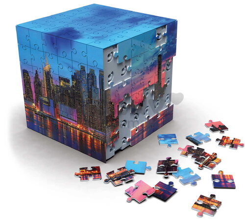 Puzzle v kocke Panoráma New York 3D Cube NY Panorama Educa 216 dielikov od 8 rokov