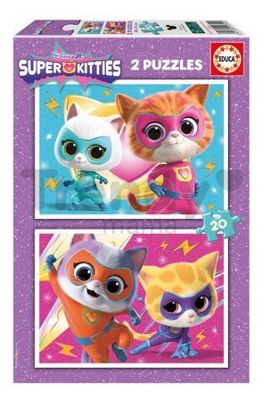Puzzle Super Kitties Disney Educa 2x20 dielov
