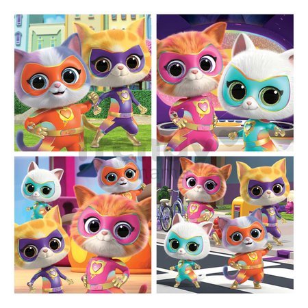 Puzzle v kufríku Super Kitties Disney Educa progresívne 12-16-20-25 dielov