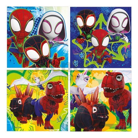 Puzzle Spidey Dino Marvel Progressive Educa progresívne 12-16-20-25 dielov