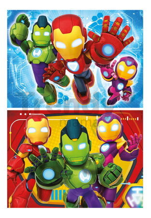 Puzzle Iron Man and His Awesome Friends Educa 2x48 dielov od 4 rokov