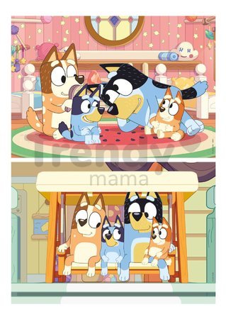 Drevené puzzle Bluey Educa 2x16 dielov
