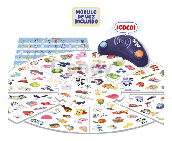 Spoločenská hra Rýchly ako rys Lynx with Bluey Voice Educa elektronická s reproduktorom 100 obrázkov od 6 rokov EDU20359