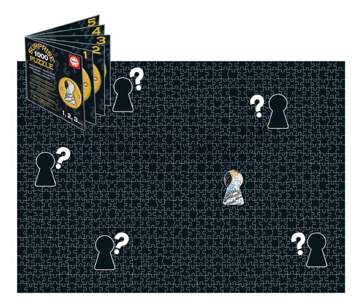 Puzzle s prekvapením Antique XMAS Surprise Educa 1000 dielov a Fix lepidlo od 14 rokov