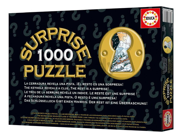 Puzzle s prekvapením Antique XMAS Surprise Educa 1000 dielov a Fix lepidlo od 14 rokov