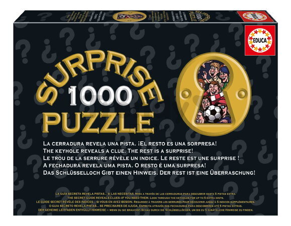 Puzzle s prekvapením 1000 Shoot! Surprise Educa 1000 dielov a Fix lepidlo od 14 rokov