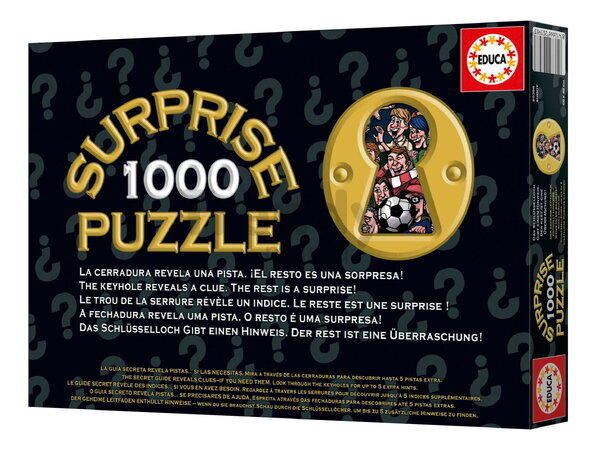 Puzzle s prekvapením 1000 Shoot! Surprise Educa 1000 dielov a Fix lepidlo od 14 rokov