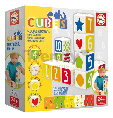 Didaktické kocky s číslami Numbers Baby Games Educa stohovateľné od 24 mes EDU20413