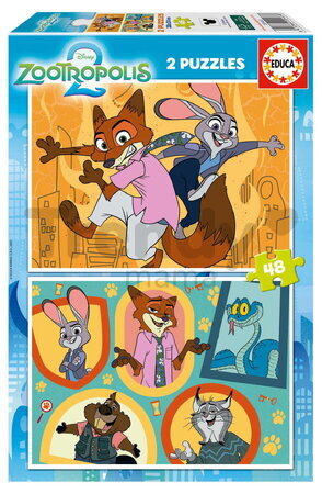 Puzzle Zootropolis 2 Educa 2 × 48 dílků od 4 let