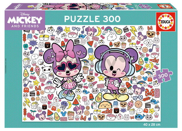 Puzzle Kawaii Disney Mickey & Friends Educa 300 dílků od 8 let
