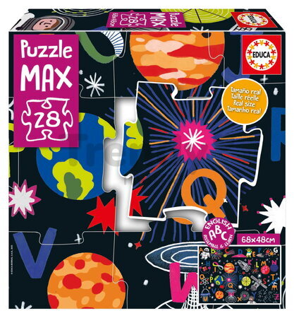 Puzzle Alphabet MAX Space Educa 28 velkých dílků