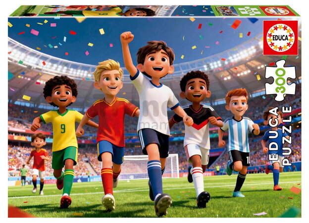 Puzzle Soccer World Educa 300 dielov od 8 rokov EDU20495
