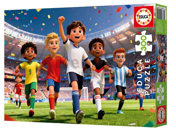 Puzzle Soccer World Educa 300 dielov od 8 rokov EDU20495