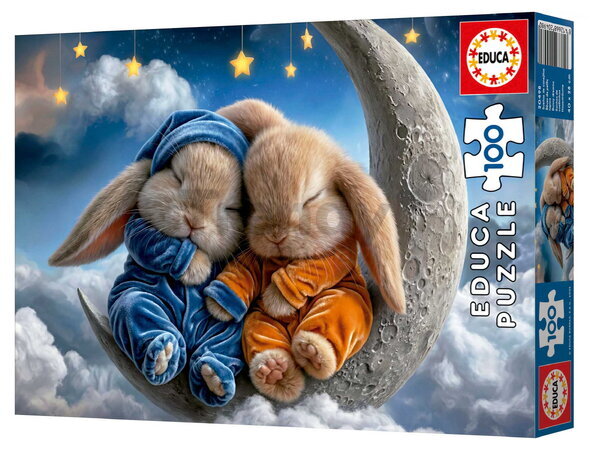 Puzzle Bunny Dreams Educa 100 de piese de la 6 ani