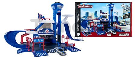 Garáž policajná stanica Creatix Police Station Majorette 3-poschodová s výťahom a policajným autíčkom od 5 rokov