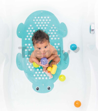 Protišmyková podložka do vane 2v1 Korytnačka Bath Mat & Storage Basket Turtle Infantino s prísavkami od 0 mes