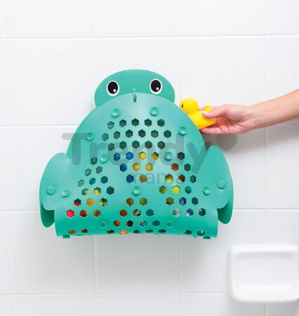 Protišmyková podložka do vane 2v1 Korytnačka Bath Mat & Storage Basket Turtle Infantino s prísavkami od 0 mes