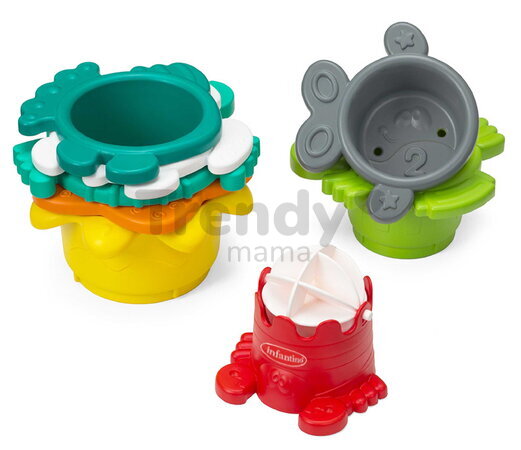 Skladacia veža do vane Stack O' Fun Infantino s mlynčekom od 9 mes INF205039